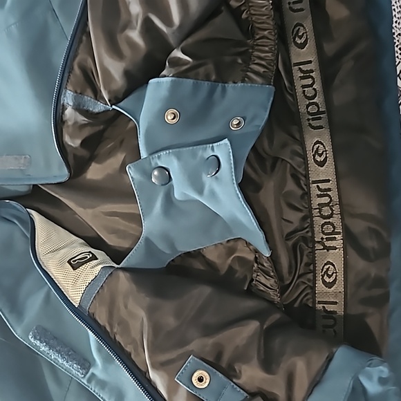 Rip Curl winter jacket color  blue size large - Picture 6 of 10